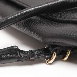 Pre Owned CH Carolina Herrera Adagio Tempo Collection Black Leather Tote