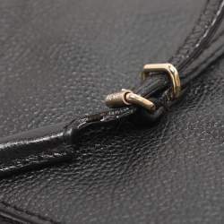 Pre Owned CH Carolina Herrera Adagio Tempo Collection Black Leather Tote