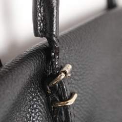 Pre Owned CH Carolina Herrera Adagio Tempo Collection Black Leather Tote