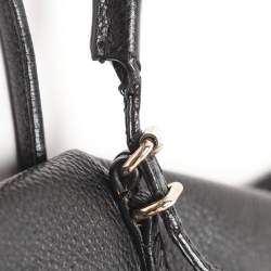 Pre Owned CH Carolina Herrera Adagio Tempo Collection Black Leather Tote