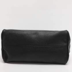 Pre Owned CH Carolina Herrera Adagio Tempo Collection Black Leather Tote