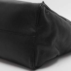 Pre Owned CH Carolina Herrera Adagio Tempo Collection Black Leather Tote