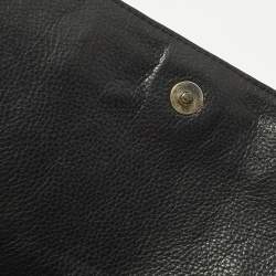 مملوكة مسبقًا حقيبة كتف سي إتش كارولينا هيريرا بأودي بفي بكعب جلد مونوجرامي أسود