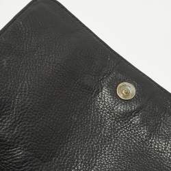 مملوكة مسبقًا حقيبة كتف سي إتش كارولينا هيريرا بأودي بفي بكعب جلد مونوجرامي أسود