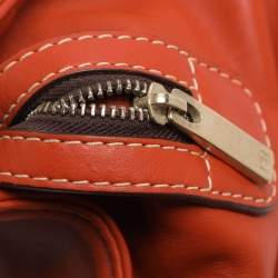 مملوكة مسبقًا CH Carolina Herrera Orange Leather Satchel