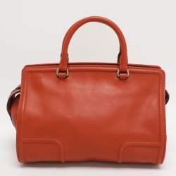 مملوكة مسبقًا CH Carolina Herrera Orange Leather Satchel