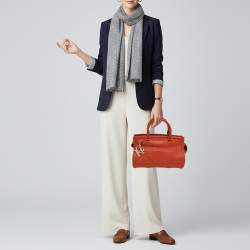 مملوكة مسبقًا CH Carolina Herrera Orange Leather Satchel