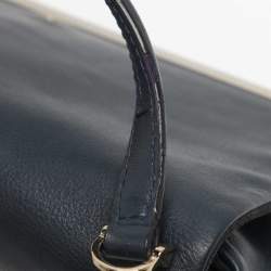 Pre Owned حقيبة سي أتش كارولينا هيريرا جلد أزرق كاميلوت بيد علوية