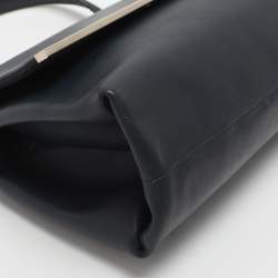 Pre Owned حقيبة سي أتش كارولينا هيريرا جلد أزرق كاميلوت بيد علوية