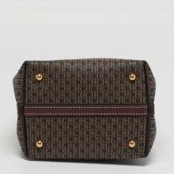 مملوكة مسبقًا CH Carolina Herrera Matryoshka Padlock Brown/Burgundy Monogram Coated Canvas Tote