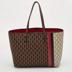 Pre Owned CH Carolina Herrera Multicolor Canvas and Leather Shopper Tote