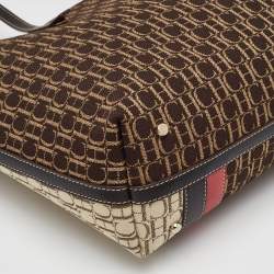 Pre Owned حقيبة تسوق قماش متعددة الألوان وجلد سي أتش كارولينا هيريرا