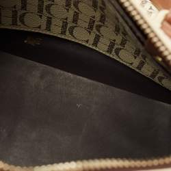 مملوكة مسبقًا CH Carolina Herrera Andy Medium Monogram Coated Canvas Boston Bag