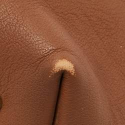 Pre Owned حقيبة يد سي أتش كارولينا هيريرا جلد بني بشرابة