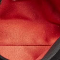 Pre Owned CH Carolina Herrera Black Quilted Satin Top Handle Bag