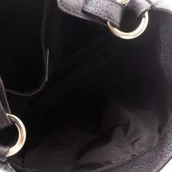 مملوكة مسبقًا CH Carolina Herrera Dark Purple Pebbled Leather Hobo