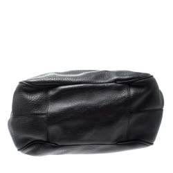 مملوكة مسبقًا CH Carolina Herrera Dark Purple Pebbled Leather Hobo