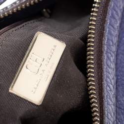 مملوكة مسبقًا CH Carolina Herrera Purple Leather Expandable Hobo