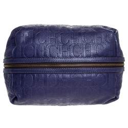مملوكة مسبقًا CH Carolina Herrera Purple Leather Expandable Hobo