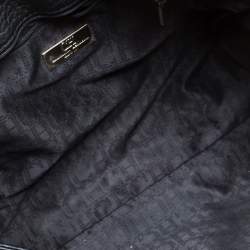 Pre Owned CH Carolina Herrera Black Leather Tassel Messenger Bag