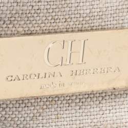 Pre Owned Carolina Herrera Red Leather Envelope Clutch