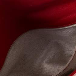 Pre Owned Carolina Herrera Red Leather Envelope Clutch