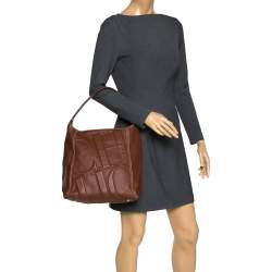 Pre Owned Carolina Herrera Tan Leather Hobo