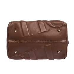 Pre Owned Carolina Herrera Tan Leather Hobo