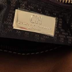 Pre Owned Carolina Herrera Tan Leather Hobo