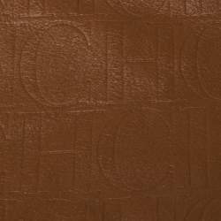 Pre Owned Carolina Herrera Brown Monogram Leather Matryoshka Tote