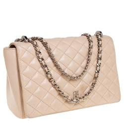 مملوكة مسبقًا حقيبة كتف كارولينا هيريرا جلد مبطن بيج 