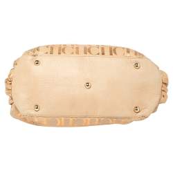 Pre Owned حقيبة يد كارولينا هيريرا يد سلسلة سويدي مونوغرامي بيج