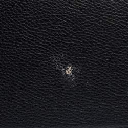 Pre Owned Carolina Herrera Black Pebbled Leather Hobo