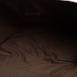 Pre Owned حقيبة يد شوبر سى أتش كارولينا هيريرا جلد وكانفاس مونوغرامى وكانفاس مونوغرامى بنى 