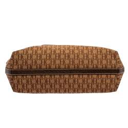 Pre Owned حقيبة يد شوبر سى أتش كارولينا هيريرا جلد وكانفاس مونوغرامى وكانفاس مونوغرامى بنى 