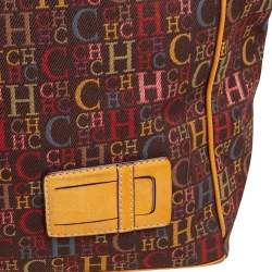 مملوكة مسبقًا CH Carolina Herrera Multicolor Monogram Canvas and Leather Shopper Tote