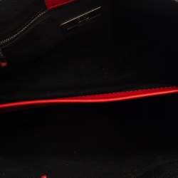 Pre Owned حقيبة يد سي أتش كارولينا هيريرا حلية جلد منقوش أسود