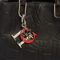 Pre Owned حقيبة يد سي أتش كارولينا هيريرا حلية جلد منقوش أسود