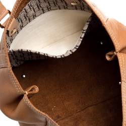 Pre Owned Carolina Herrera Brown Leather Andy Satchel