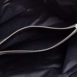 Pre Owned حقيبة يد كارولينا هيريرا شوبر جلد مبطن أسود