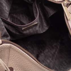 Pre Owned Carolina Herrera Beige Leather Chain Tassel Hobo