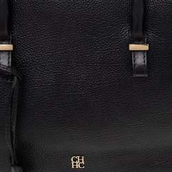 مملوكة مسبقًا حقيبة ساتشل سي أتش كارولينا هيريرا جلد سوداء بسحاب 