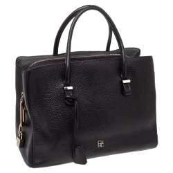 مملوكة مسبقًا حقيبة ساتشل سي أتش كارولينا هيريرا جلد سوداء بسحاب 