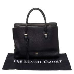 مملوكة مسبقًا حقيبة ساتشل سي أتش كارولينا هيريرا جلد سوداء بسحاب 