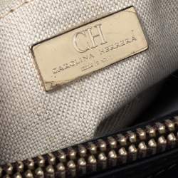 مملوكة مسبقًا حقيبة ساتشل سي أتش كارولينا هيريرا جلد سوداء بسحاب 