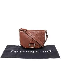 Pre Owned حقيبة كروس سي أتش كارولينا هيريرا جلد بنية بقلاب 