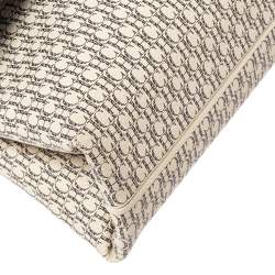 Pre Owned حقيبة سي أتش كارولينا هيريرا جلد كانفاس مونوغرامي متعدد الألوان بيد علوية وقلاب