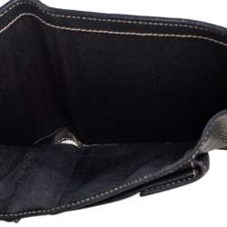 مملوكة مسبقًا CH Carolina Herrera Black Monogram Embossed Leather Trifold Wallet