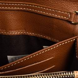 مملوكة مسبقًا CH Carolina Herrera Beige/Brown Monogram Coated Canvas and Leather Matryoshka Chain Wallet