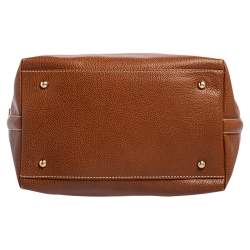 Pre Owned CH Carolina Herrera Brown Leather Hobo